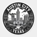 Search for city skyline stickers Texas