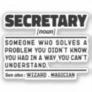 Search for office assistant stickers Secretary
