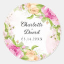 Search for floral chic wedding stickers Beautiful
