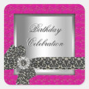 Search for hot pink leopard stickers Birthday
