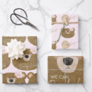 Search for girl baby shower wrapping paper Bear