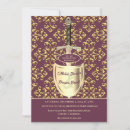 Search for royal gold wedding invitations Mediaeval