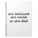 Search for she believed she could notebooks Inspirational