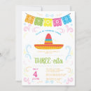 Search for three esta invitations Fiesta