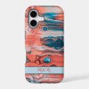 Search for abstract paint iphone cases Blue