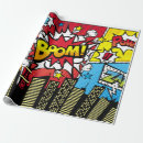 Search for comics wrapping paper Background