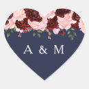 Search for blue and burgundy stickers Floral