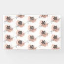 Search for rose gold banners 40th birthday