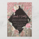 Search for rustic barn wood bridal shower invitations Floral