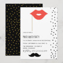 Search for photo booth party invitations Moustache