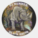 Search for black rhinoceros stickers Endangered