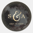 Search for black glitter wedding stickers Vintage