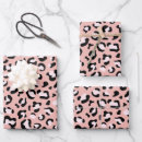 Search for pink leopard wrapping paper Cheetah spots