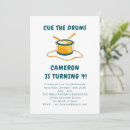 Search for drum birthday invitations Modern