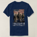 Search for freedom is not free tshirts Patriotic