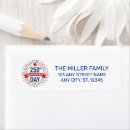 Search for fourth of july return address labels Red white blue