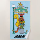 Search for big bird beach towels Oscar