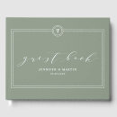 Search for monogram wedding guest books Chic