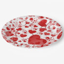 Search for red heart plates I love you