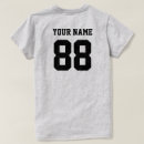 Search for numbered tshirts Create your own