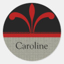 Search for red border stickers Elegant