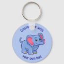 Search for elephant cartoon key rings For kids