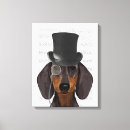 Search for dachshund canvas prints Steampunk
