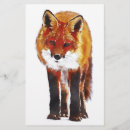 Search for wildlife stationery paper Fox