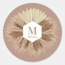 Search for tan monogram stickers Rustic