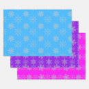 Search for pink and silver christmas wrapping paper Snowflakes