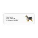Search for australian shepherd dog return address labels Dogs