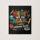 Search for back to school puzzles First day of school
