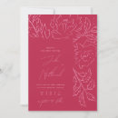 Search for magenta floral wedding invitations Colourful