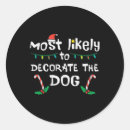 Search for dog family stickers Xmas