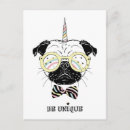 Search for funny pug postcards Glasses