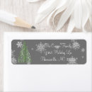 Search for snow tree return address labels Green