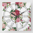 Search for french floral clocks Vintage roses
