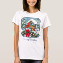 Search for christmas cardinal tshirts Snow