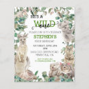 Search for wild animals 4x5 invitations Budget