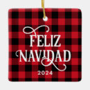 Search for red and black plaid christmas tree decorations Typography