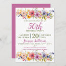 Search for summer 50th birthday invitations Wildflower