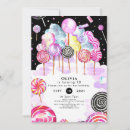 Search for candyland party invitations Watercolor