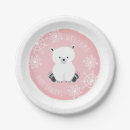 Search for pink snowflake plates Baby