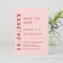 Search for red wedding save the dates Minimal