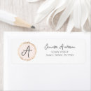 Search for elegant gold monogram return address labels Pink