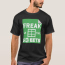 Search for freak in the sheets tshirts Excel