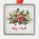 Search for berry christmas tree decorations Red green