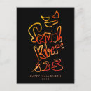 Search for spooky typography postcards Funny