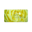 Search for beautiful flower return address labels Yellow