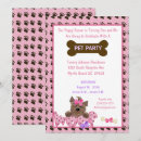 Search for pet party invitations Paws